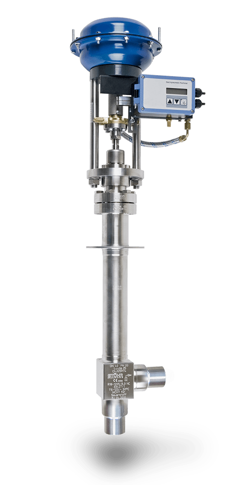 Pneumatic cryogenic control valve Univers 1600